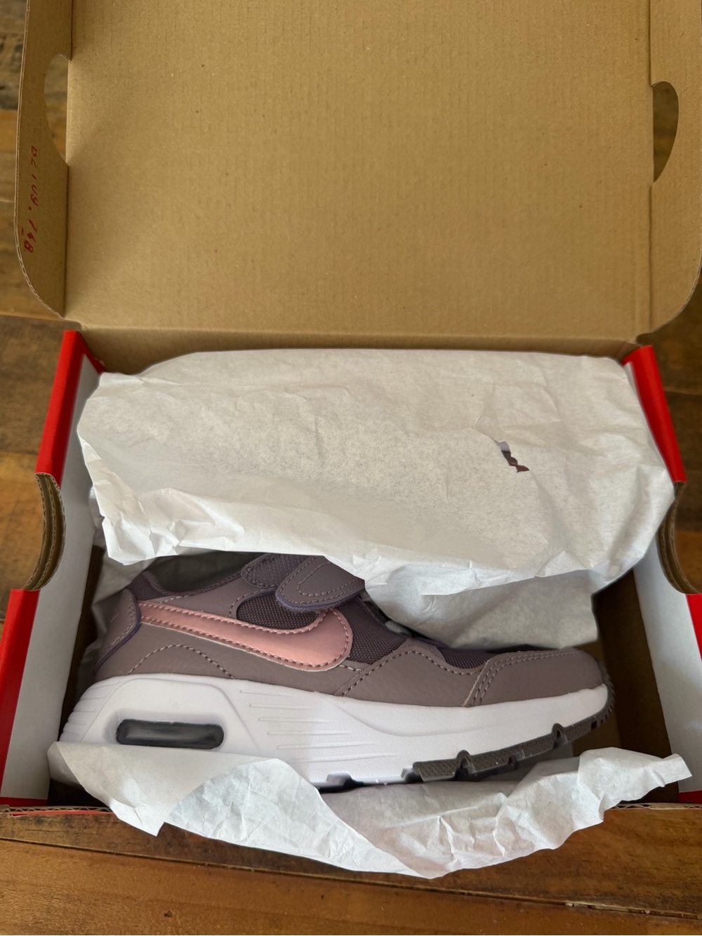 Nike AirMax SC Kids' Size 10.5 Sneaker in Violet Ore with Pink Glaze Swoosh